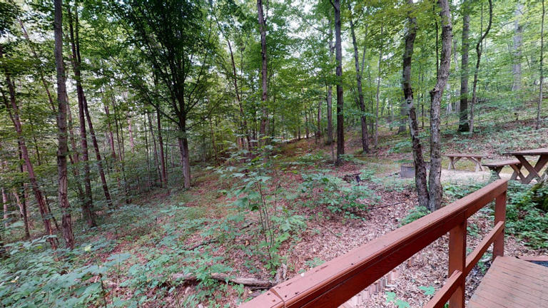 hocking hills cabins nestled away firepit