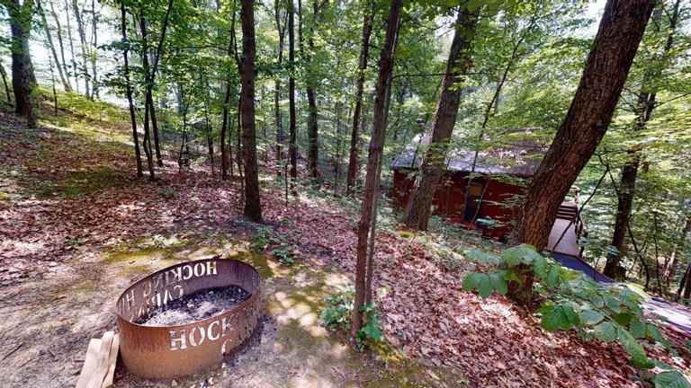 hocking hills cabins sweet seclusion firepit